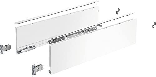 Hettich Zarge AvanTech YOU Set, Höhe 139 mm, NL 600 mm, weiß, links und rechts
