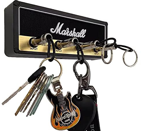 Yiddeoont JCM800 Standard Jack Guitar Keychain Guitar Amp Key Holder Hook Wall Mounting
