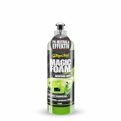 ShinyChiefs MAGIC FOAM GRÜNER SCHAUM - Farbiges Autoshampoo - 500ml | zur intensiven Vorwäsche - Autoschaum mit starker Reinigungskraft - Lackschonender Schaumreiniger, pH-neutral mit tollem Duft