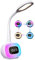 WILIT LED Schreibtischlampe Kinder, Nachttischlampe Touch Dimmbar fur Mädchen Jungen mit Lichtwecker, Tageslichtwecker, Tischlampe mit Uhr/Wecker/Schlummerfunktion/8 Klängen, Weiß