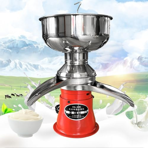 Séparateur centrifuge électrique pour Le Lait, écrémeuse Professionnelle, réglable pour Le Lait de brebis, de chèvre ou d'autres Produits laitiers (9800-11000R/MIN)