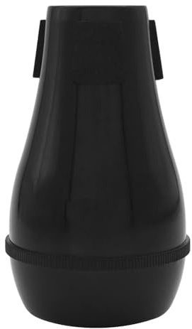 LYEAA Tenor-Posaune-Dämpfer-Schalldämpfer, ABS-Posaune-Übungsdämpfer, Posaune, gerader Dämpfer, leichtes Posaunen-Dämpfer-Zubehör für Blechblasinstrumente (schwarz)