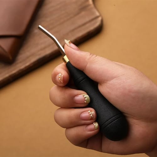 DAZZLEEX 1 lima in acciaio con manico in legno ruvido per il trattamento dei bordi, levigata e ruvida (10 mm)
