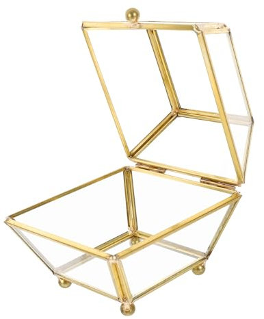 PACKOVE 1 Stück Karton Ringetuis Geschenke zum Jubiläum Organizer zur Aufbewahrung von Schmuck Ohrring-Boxen Geschenkbox Schmucketui Mini Aufbewahrungskiste Ringschachtel