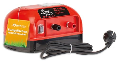 Farmland Herkules Junior JN 100 Weidezaungerät - Starkes 230V Weidezaungerät - Langlebiges und witterungsbeständiges Weidegerät - Strom Weidezaungerät für Haus- und Kleintiere
