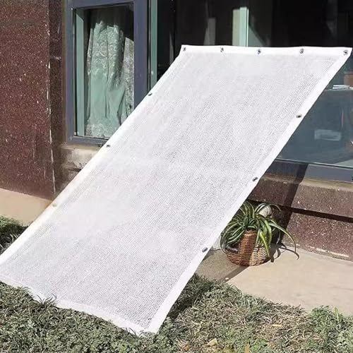 WBRSybUK Schattiernetz Mit Ösen, 50% Sonnenschutz-Tuch Für Den Außenbereich, UV-beständiges Isolier-Schattentuch Für Pergola-Gewächshauspflanzen, Die Hühnerstall Anbauen,4 * 7m