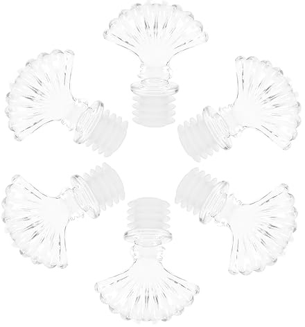 TOPBATHY 6stücke Flaschenverschlüsse für Glasflaschen Spenderkappen für Bastelarbeiten Dosierverschlüsse für Parfüm Ölflaschenverschlüsse Behälterverschlüsse mit Praktischem Deckel Edle