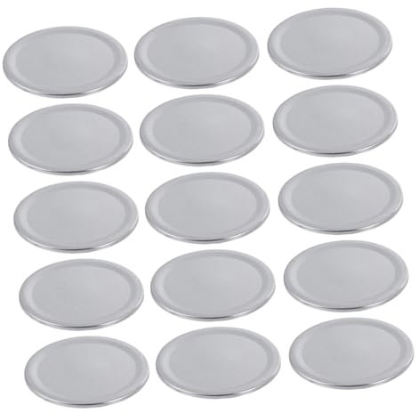DECHOUS 24stücke Teiliges Tinplate Schraubdeckel Silber Für Einmachgläser Split-type Luftdichte Vorratsdeckel Langlebige Metall Abdeckungen Für Haushalt Und Aufbewahrung