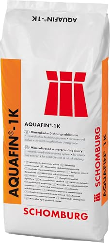 SCHOMBURG AQUAFIN-1K 25 kg Gris Mineral Sellado de lodos para pared o suelo