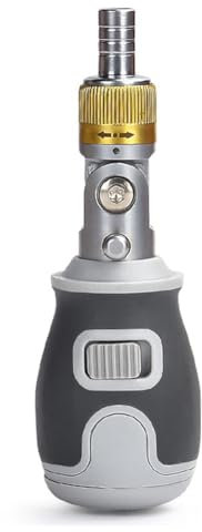 Yuattory Eight in One Portable Multi-Function S2 Batch 2-Way Ratchet Adjustable Angle Screwdriver Maintenance Kit Grey