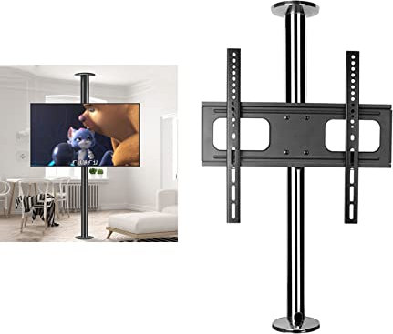 SQMGFA Universal TV Stand, 32-75 Inch Television Stands On Wheels, TV Riser TV Mounts, Stands & Turntables, Trolley Floor Bracket, Load 110lb