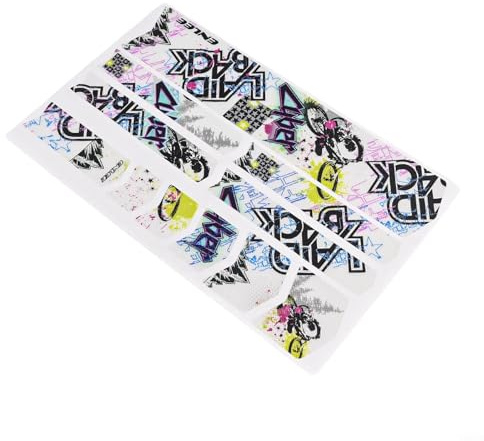 Entgoinggo Adesivo riflettente per telaio della bicicletta, antigraffio, impermeabile, per mountain bike, accessori di sicurezza colorati (B)