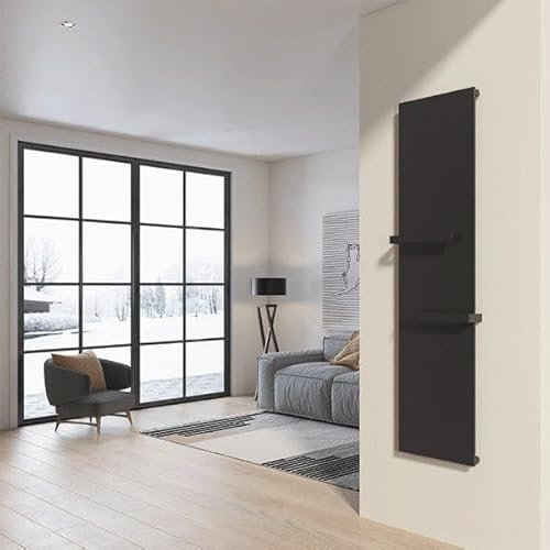 Termoarredo da Design a piastra Verticale 120x45 cm Radiante MILANO Grigio Opaco