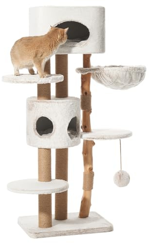 Nobby Kratzbaum LOYA grau/braun meliert 60 x 48 x 151 cm