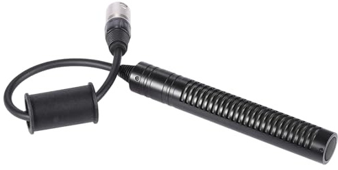 Tomvorks Micro Unidirectionnel, Haute sensibilité, Interview de la Caméra à Effet Stéréo Microphone avec Interface XLR pour Les Caméscopes, Construction de Métaux pour Entretien,