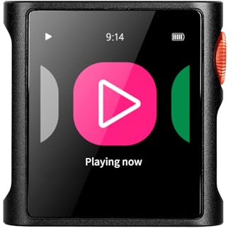 SHANLING M0 Pura - Mini lettore musicale Hi-Fi portatile, touch screen da 1,54 pollici, Bluetooth 5.0, DAC CS43131, uscita da 3,5 mm, uscita simmetrica commutabile, per sport, jogging e allenamento