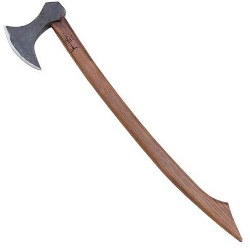 Armory Replicas - Functional Viking Two-Handed Battle Axe - Tempered High Carbon Steel Blackened Livet Efter Replica Anglo-Saxon War Axe
