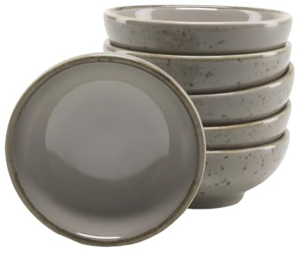Creatable, 22079, Serie Nature Collection, 6-teiliges Geschirrset, Sojaschale aus Steinzeug, spülmaschinen- und mikrowellengeeignet, Qualitätsproduktion