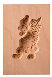 Springerle-Model Niko, Holz Form Birnbaum, Backform für Anisgebäck, ca. 7 x 5 cm - letzter Bestand, keine Produktion mehr!