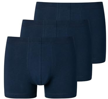 Schiesser Herren 3 Pack Unterwäsche Shorts mit weichem Bund Bio Baumwolle Multipack - 95/5 Organic, dunkelblau_173988, 6/ L