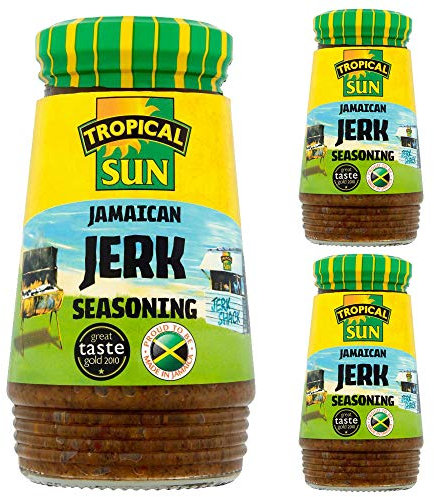 3 x 280g Jamaican Jerk Seasoning Hot Spicy Traditional Marinade Paste