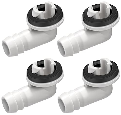Zonon 4 Pcs 3/5 Air Conditioner Portable Ac Drain Hose Connector