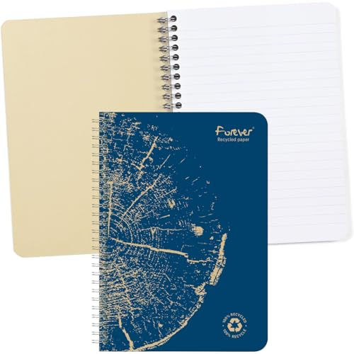 Clairefontaine 68416C Spiralheft Forever A5 60 Blatt liniert Grün