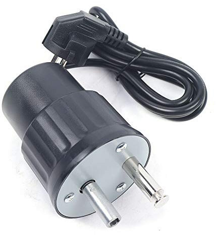 KOLHGNSE Grillmotor, 220V 4W BBQ Gasgrill Grillspieß Gartengrill Spanferkel Elektro Grillmotor mit USB-Kabel 1U/min Schwarz