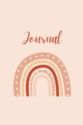 Journal: Rainbow - Bullet Journal, Gratitude Journal for Happiness, Life Planner in rosa mit Regenbogen A5 Hardcover liniert, Notizbuch