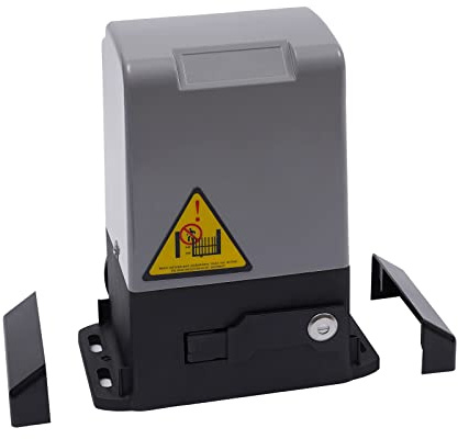 370W Automazione Motore Cancello Scorrevole Kit per Cancello Fino a 600kg Apriporta telecomandato azionamento automatico per cancello scorrevole IP44, sensori a infrarossi, 2 telecomandi