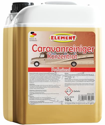 Caravanreiniger | Konzentrat | Wohnwagenreiniger | Wohnmobilreiniger | 10 Liter | Wohnmobil Reiniger | Planen Reiniger | Bootsreiniger | Busreiniger | löst stärkste Verschmutzungen problemlos
