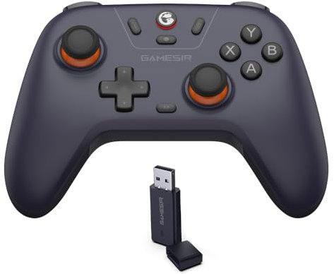 GameSir Nova Lite 2.4g Controller for PC, Steam, Switch, iOS and Android devices, Wireless Gaming Gamepad with Hall Effect Joysticks, Turbo Function - Purple