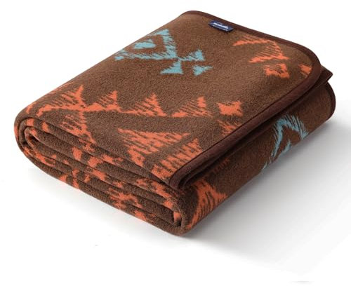 ACUSHLA Merino 58% Wolldecke Decke Kuscheldecke Große Super Soft Sofadecke Wohndecke Tagesdecke Bettüberwurf Warme Gehäkelte Winter Blanket (160x200 cm |Adelais-Kaffee)