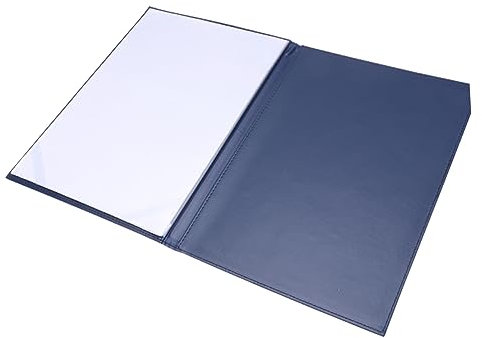 FUNOMOCYA Leder Zertifikathülle Blau Blanko Zertifikatsmappe Schutzhülle Zertifikat Abdeckung Kunstleder Diplomhülle