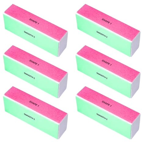 Nagelpolierblock Buffer für Nägel - 6 Stück 4-stufig Buffer Schleifblöcke,Nail Buffer Nagel Buffer Nagelpolierer für Maniküre-Werkzeug zum Formen, Glätten und Polieren von Nägeln