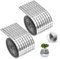 2 Rollen Spiegel Mosaik Selbstklebend,Spiegelmosaik Mini Spiegelmosaiksteine,Discokugel Klebestreifen,Selbstklebende Mini Spiegel 5x5 mm Glas,Mosaiksteine Spiegel Silber für KTV,Bar,Wohnzimmer,Bad