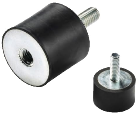 Silent Block M4 4 Stück – 15 x 15 mm M4 – männlich/weiblich – Vibrationsdämpfer aus Gummi