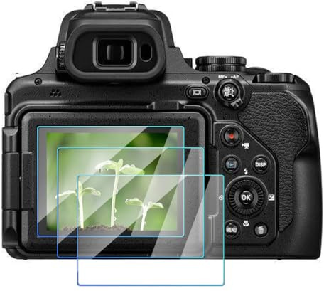 ADQQUI P1100 - Protector de pantalla de vidrio templado compatible con cámara digital Nikon P1100 Superzoom, dureza 9H, antiarañazos (paquete de 3)