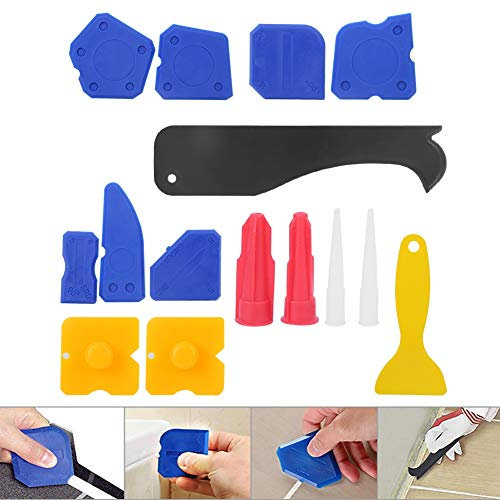 Spacnana Strumenti di Tenuta in Silicone Set, Detergente per Ricambi 15 Pezzi per Vetri, Miglioramento Dell'efficienza