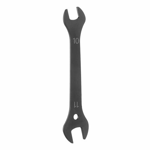 HARFINGTON Super Thin Open End Wrench 10x11mm Metric Lightweight U-Shaped Spanner Double End Wrenches for Automotive Repair Furniture Assembly, Black
