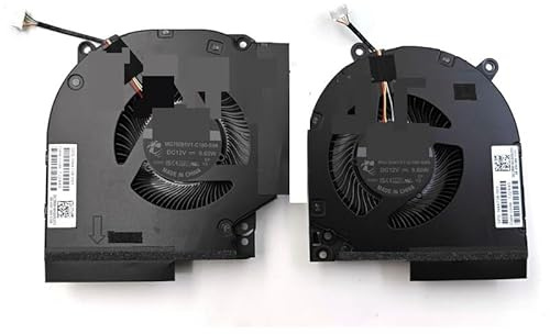 YSJOZWA Ventilateur de Refroidissement pour processeur et Carte Graphique d'ordinateur Portable HP Gaming Victus 16-R TPN-C169 N44738-001 MG75091V1-C180-S9A -C190-S9A DC12V 9,60W