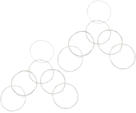 SECFOU 2 Satz Versilberte Klassische Gitarrensaiten C102 Glatte Nylon Diskantsaiten Ausgewogene Spannung Geräuscharme Konzertgitarrensaiten für Übung und Bühne
