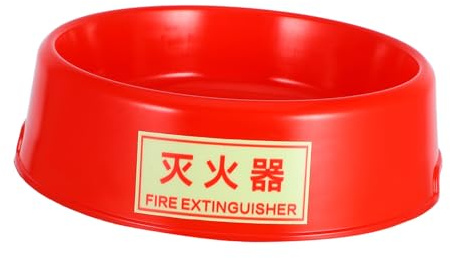 HEATSHAKING Soporte de Plástico para Extintor de Incendios de 5-8 Kg Base Luminosa Nocturna Soporte Suelo Extintor para Almacenamiento Seguro en Instalaciones y Hogares