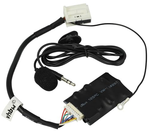 vhbw Bluetooth Adapter kompatibel mit Seat Leon 2006-2010 Radio CD1/CD2/CD3 | PN3 (Multicolor) Autoradio - Inkl. Mikrofon, Klinkenkabel + Clip