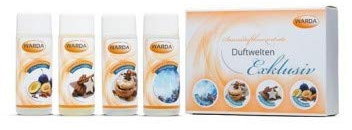 Duft Conjunto Mundial de fragancias Exclusivo Equipo de infusión con 4 concentrados de infusión de 100 ml.