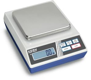 KERN Serie 440 Präzisionswaage, Hellgrau/Grau, 2kg MAX Wägebereich, 230mm Höhe, 165mm Breite
