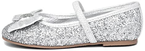 Lilley Sparkle Girls Silver Ballerina - Size 7 Child UK - Multicolour