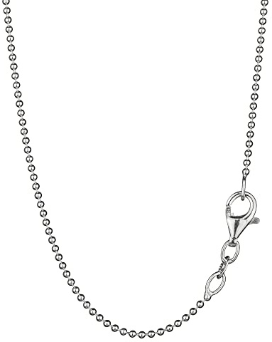 NKlaus Kugelkette 925 Silber, 80cm, Breite: 1,2mm, Gewicht: 3,7g, 1 Stück | Halskette
