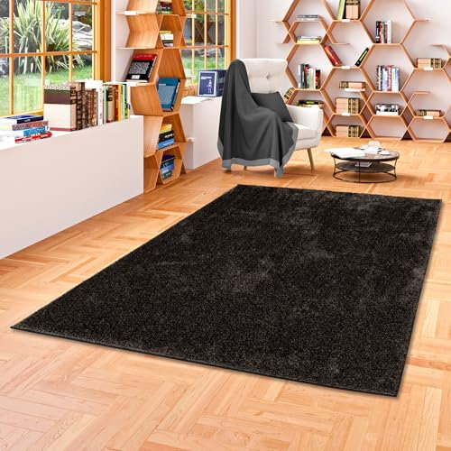 Lounge - Tappeto Shaggy di Lusso an Pelo Alto - Antracite - 4 Dimensioni