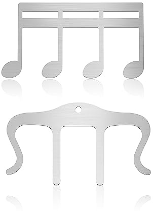 Lot de 2 pinces à livres – Supports de page pour partitions de piano – Supports de clavier